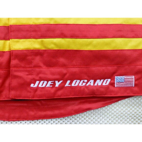 NASCAR Team Penske Joey Logano Shell/Pennzoil Uniform Jacket L Yellow & Red NWT - Picture 4 of 16